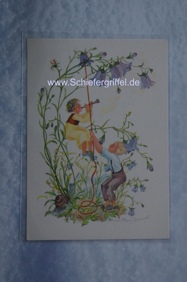 alte Postkarte PK AK ungelaufen  Blumenfeen Nr77