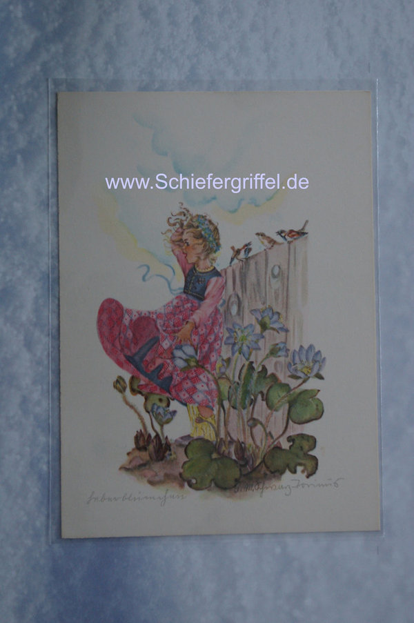 alte Postkarte PK AK ungelaufen  Leberblümchen Blumenfeen Nr92